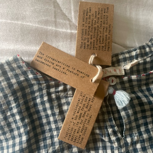 Injiri NWT Neel-45 Top Child Gingham Checkered 2y - Picture 3 of 13